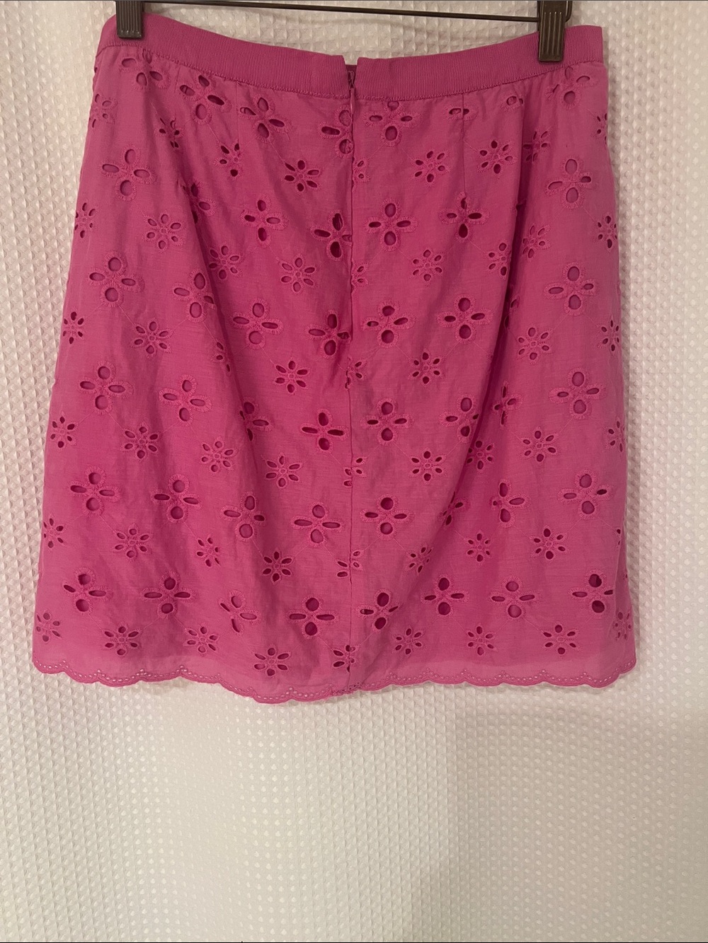 LOFT Eyelet A-Line Skirt - Hot Pink - Picture 6 of 10
